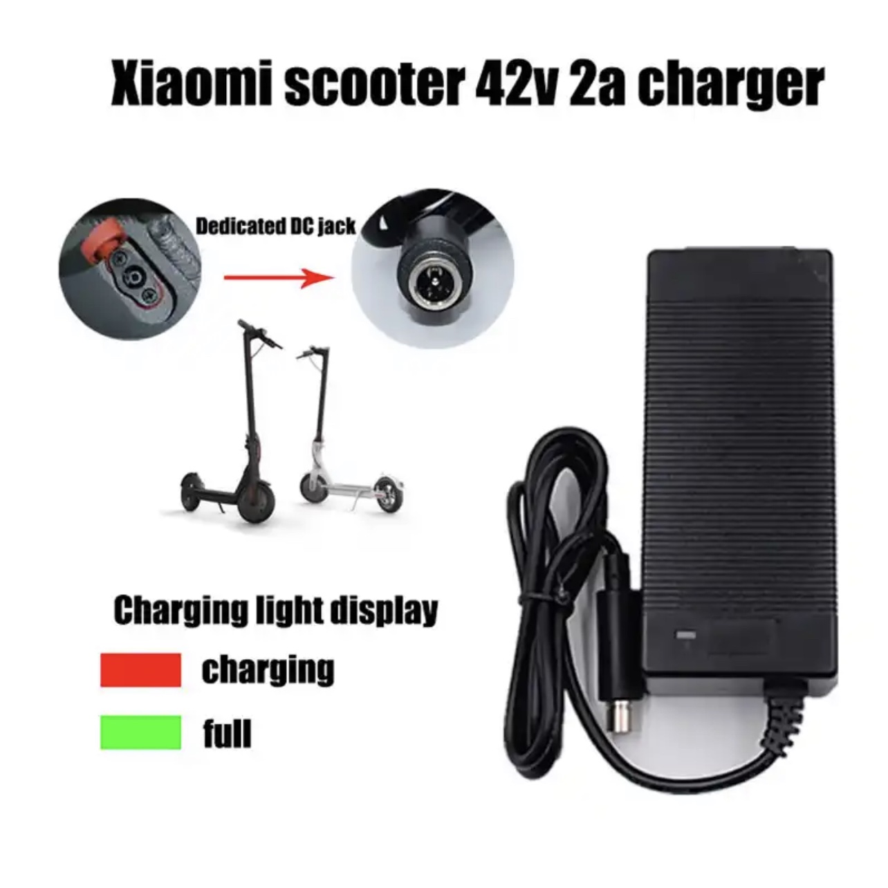 Chargeur 36V 2A pour trottinette Xiaomi M365 / Segway by ninebot